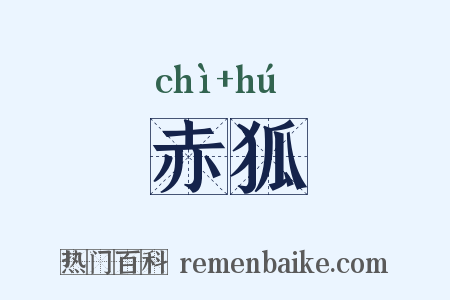 赤狐是什么意思的图片